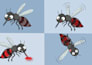 draw 2d cartoon character with 4 poses